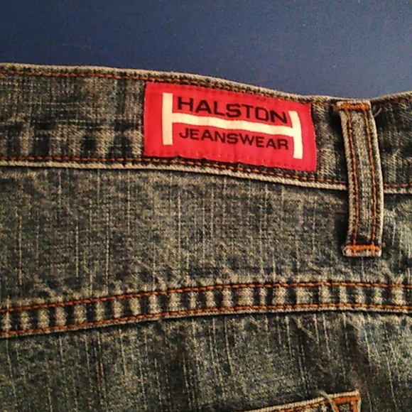 Vintage Halston jean shorts Misses Size 14 - Picture 5 of 11